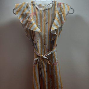 Flamingo Patterned Dress